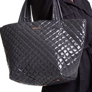New MZ Wallace magnet lacquer medium metro tote